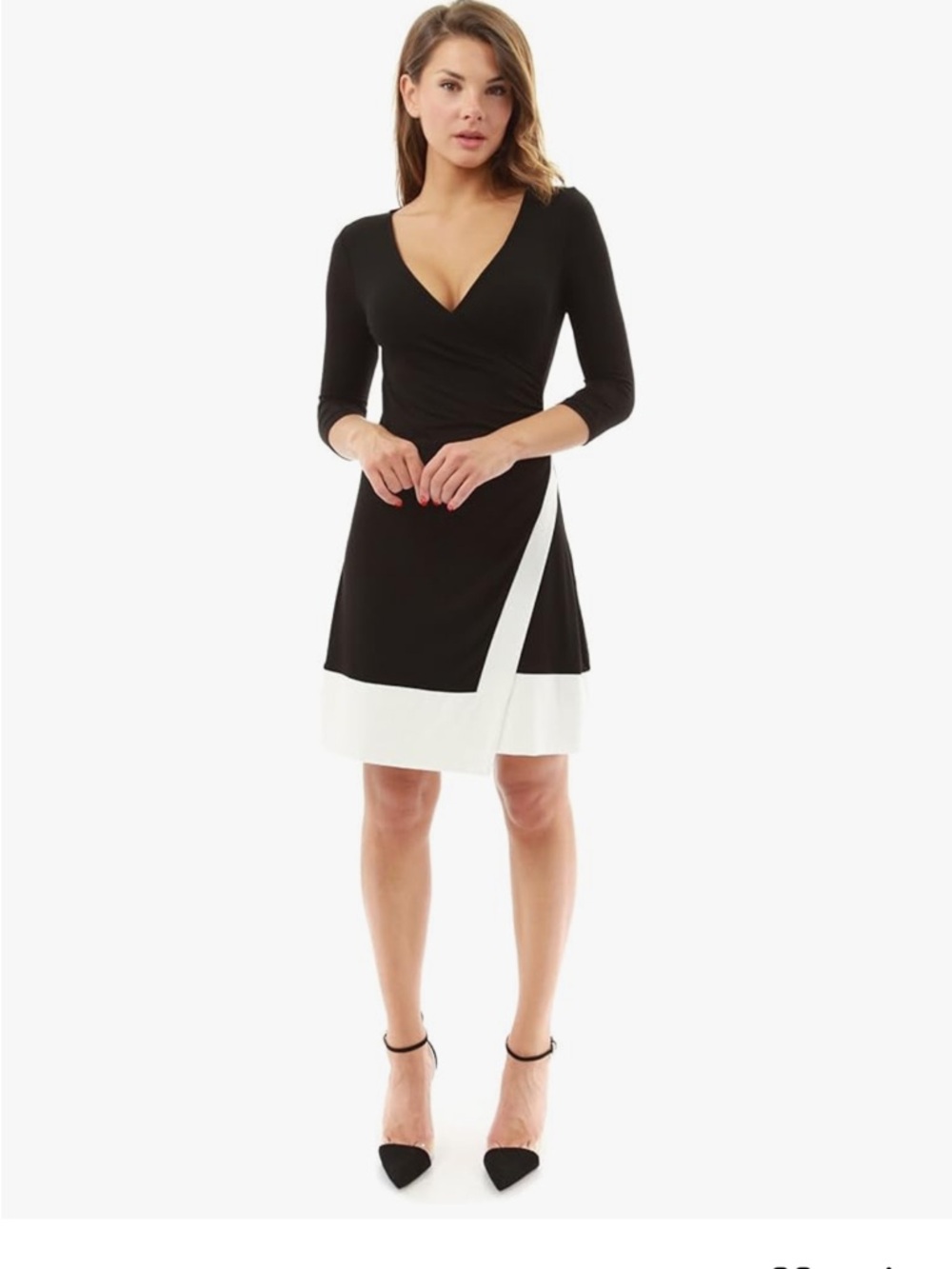 PattyBoutik NWT Dress Black & White. Size L